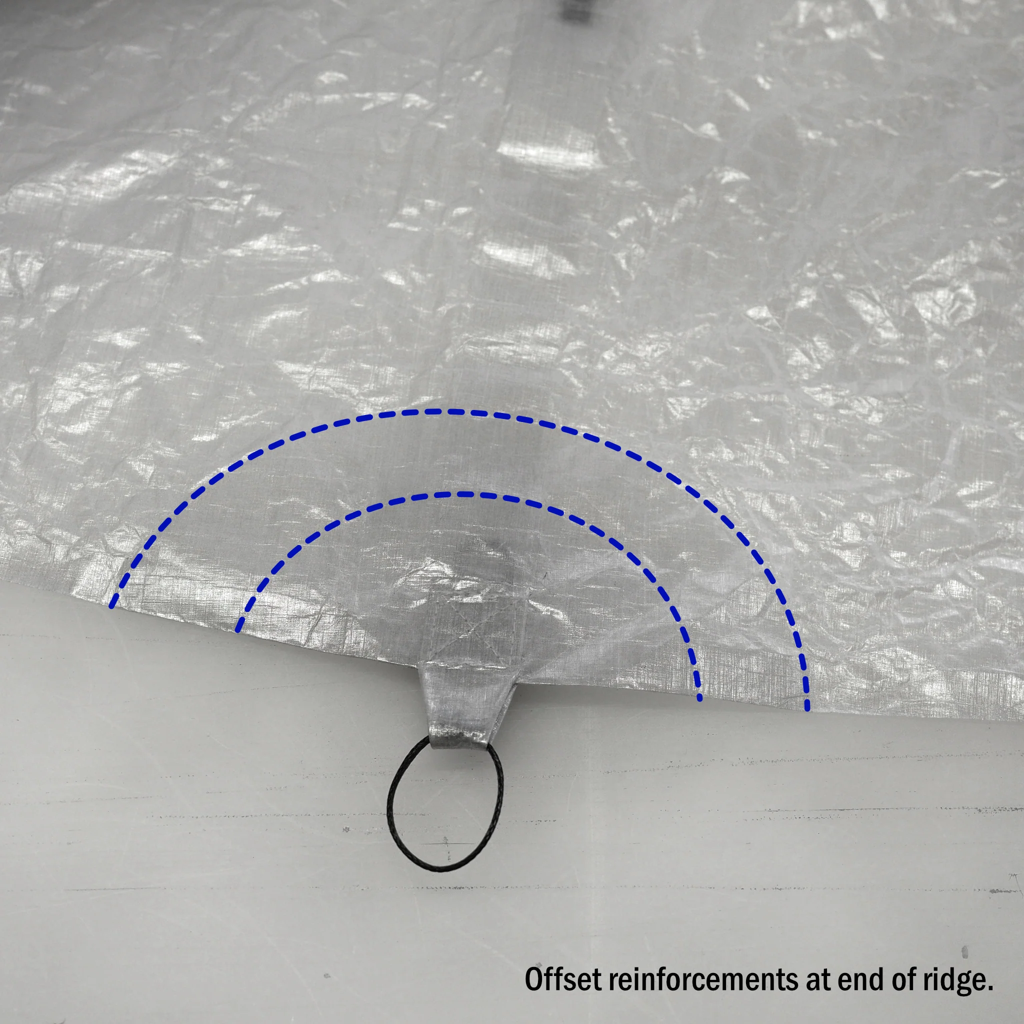 7'/5' x 9' Tapered Tarp - DCF - Image 4