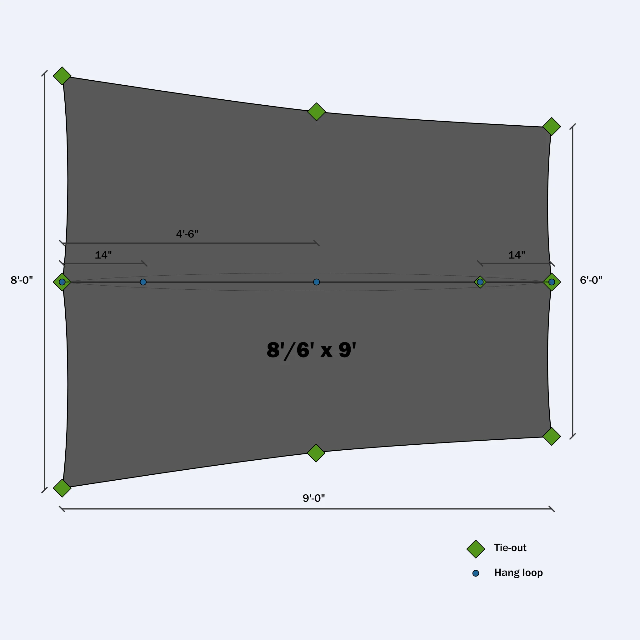8'/6' Tapered Tarp - Image 15